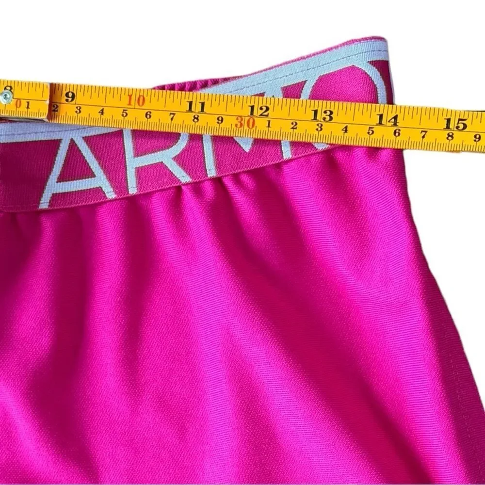 Under Armour Girls Pink Play Up Twist Loose Fit Athletic Shorts. YXL. Youth XL.